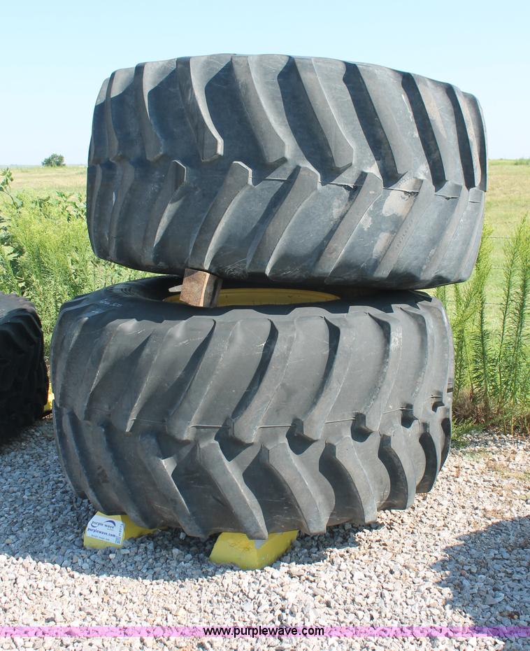 image for item H8171 (2) Firestone 900/60R32 tires and wheels