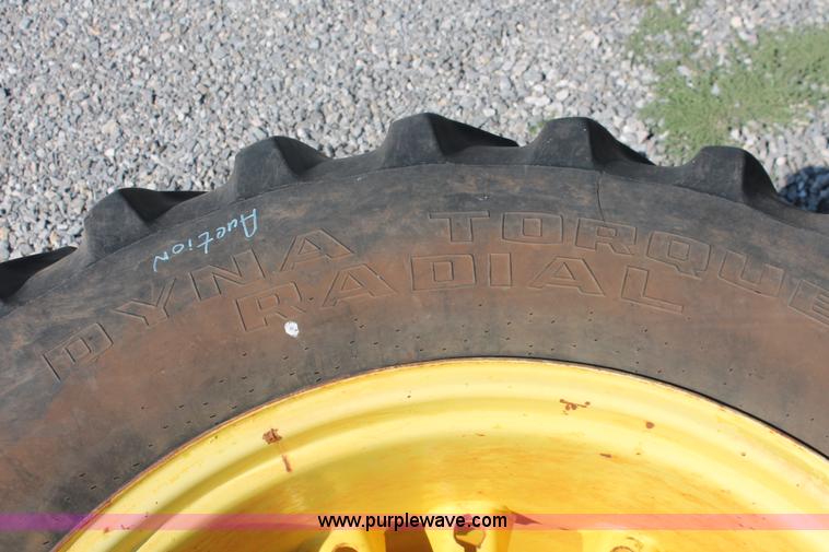 image for item H8173 (2) Goodyear 18.4R38 dual tires and wheels