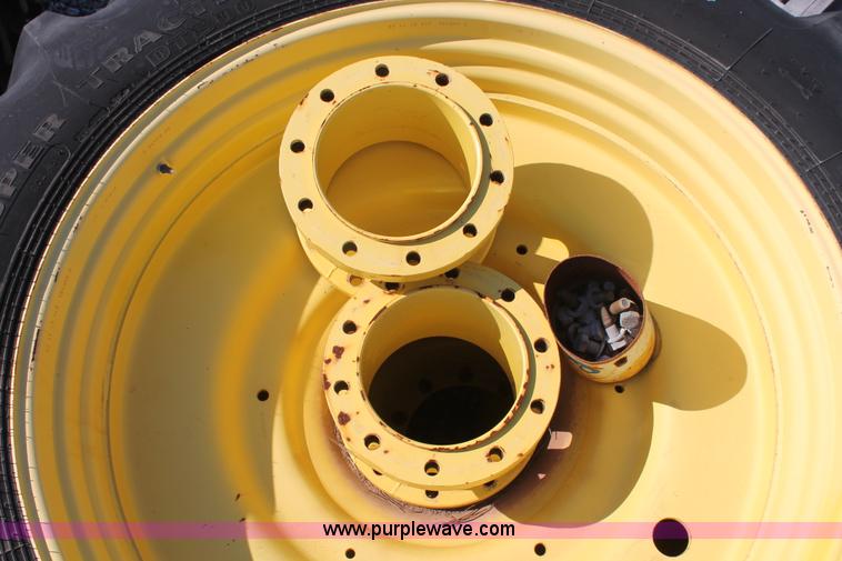 image for item H8174 (2) Goodyear 480/80R50 triple option tires and wheels