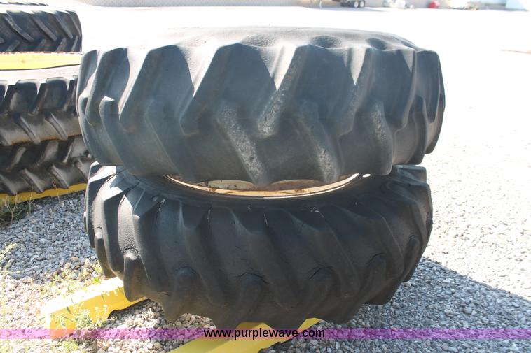 image for item H8175 (2) Firestone 18.4-38 dual tires and wheels