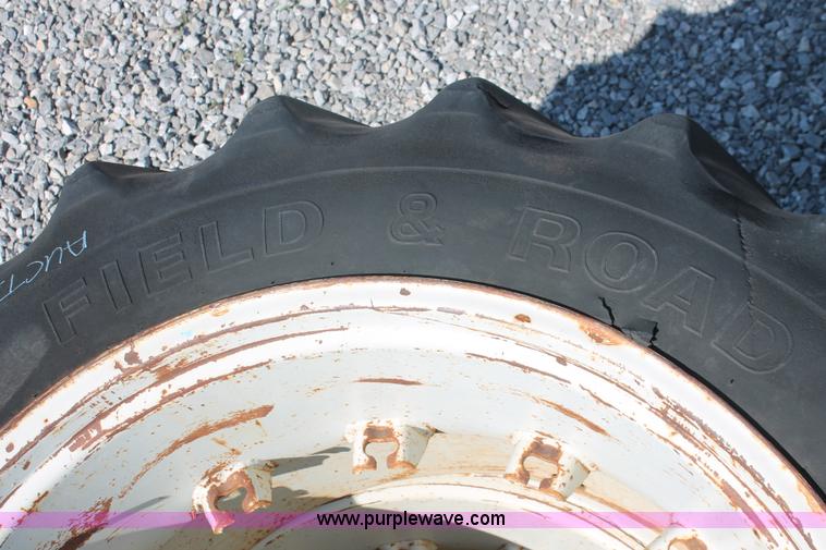 image for item H8175 (2) Firestone 18.4-38 dual tires and wheels