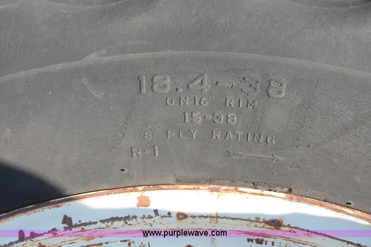 image for item H8175 (2) Firestone 18.4-38 dual tires and wheels