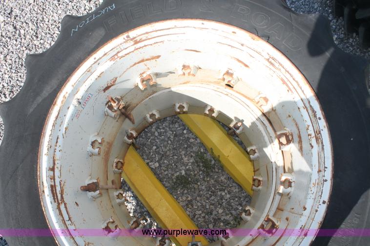 image for item H8175 (2) Firestone 18.4-38 dual tires and wheels