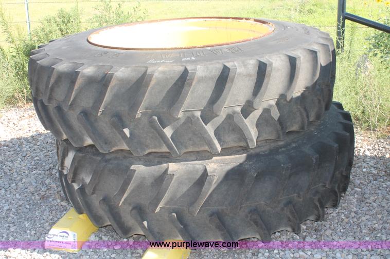 image for item H8176 (2) Firestone 18.4-42 dual tires and wheels