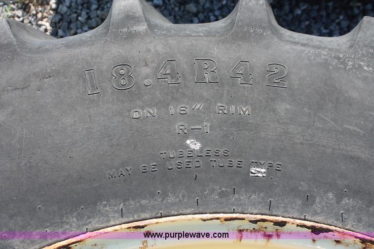 image for item H8176 (2) Firestone 18.4-42 dual tires and wheels