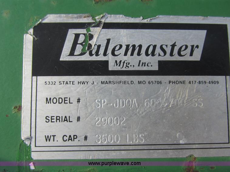 image for item J8220 Bale fork tractor attachment