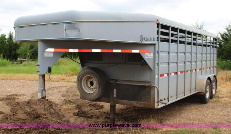 image for item K1006 1999 Circle D livestock trailer