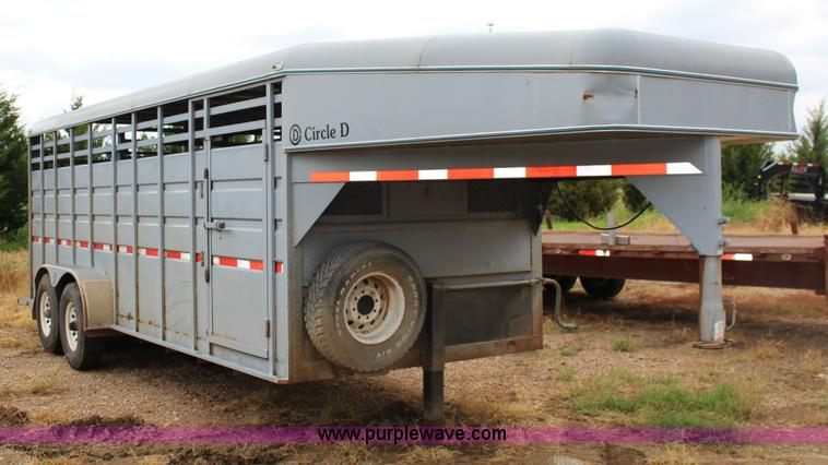 image for item K1006 1999 Circle D livestock trailer