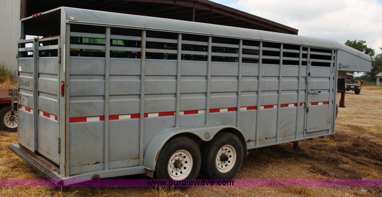 image for item K1006 1999 Circle D livestock trailer