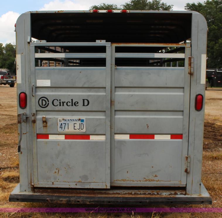 image for item K1006 1999 Circle D livestock trailer