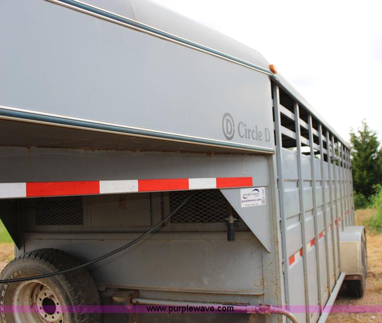 image for item K1006 1999 Circle D livestock trailer