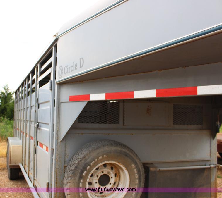 image for item K1006 1999 Circle D livestock trailer