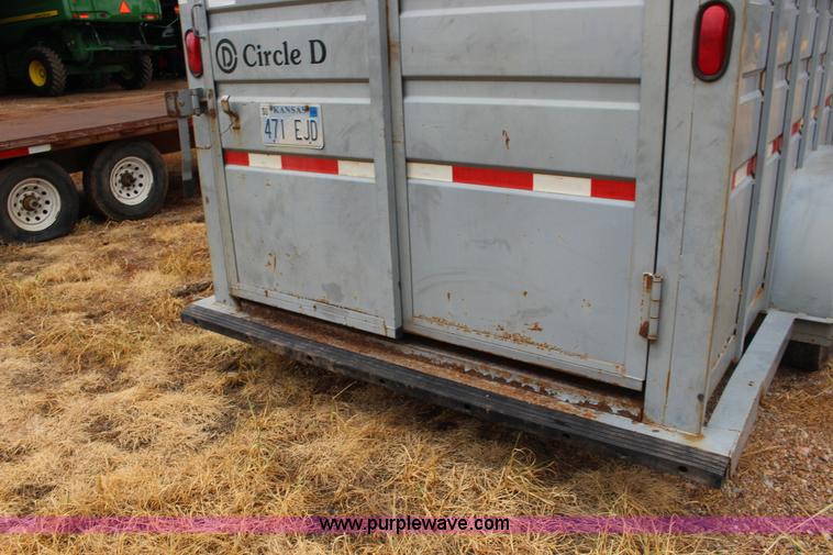 image for item K1006 1999 Circle D livestock trailer