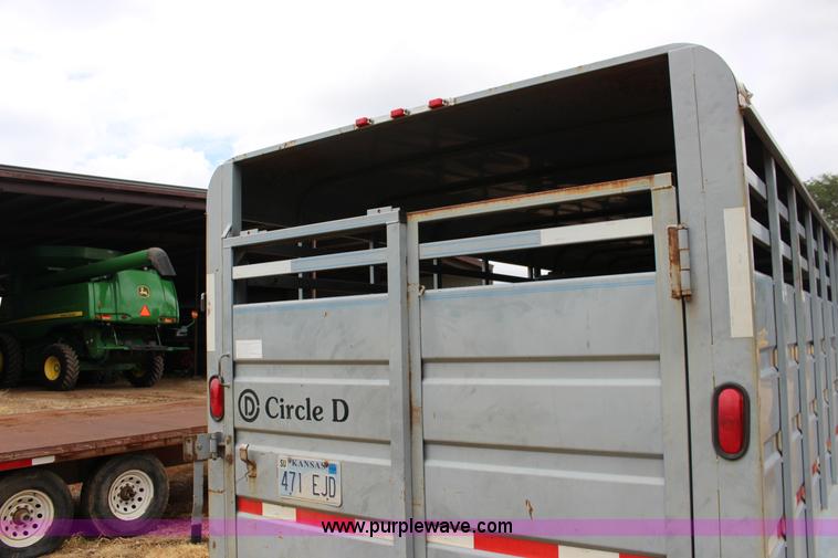 image for item K1006 1999 Circle D livestock trailer