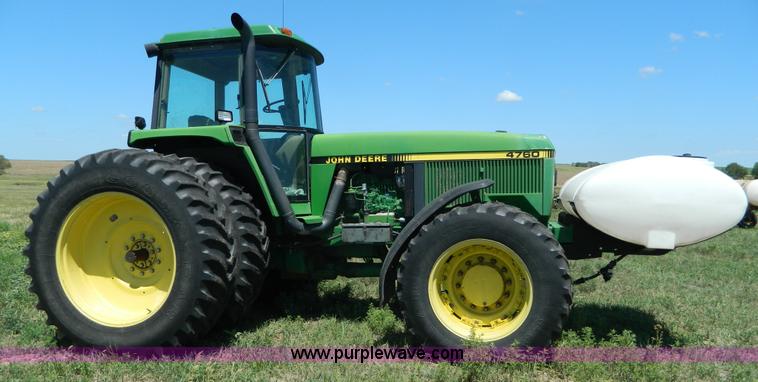 image for item K8153 1992 John Deere 4760 MFWD tractor