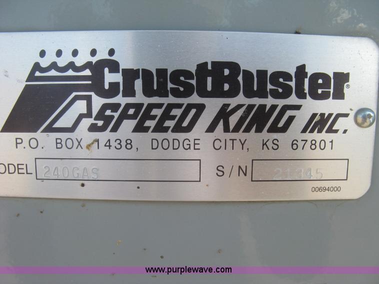 image for item K8742 CrustBuster Speed King 240GAS 240BU seed tender