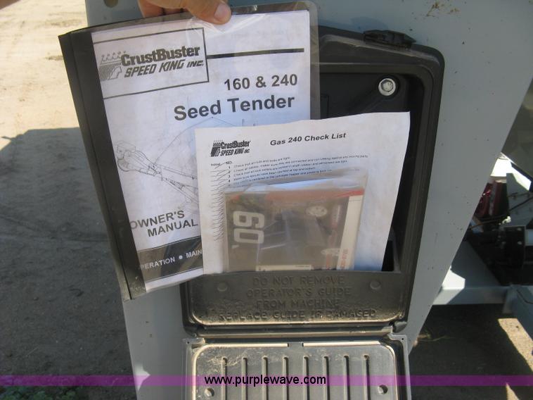 image for item K8742 CrustBuster Speed King 240GAS 240BU seed tender