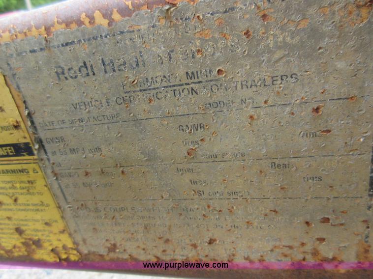 image for item AO9086 1997 Redi Haul equipment trailer