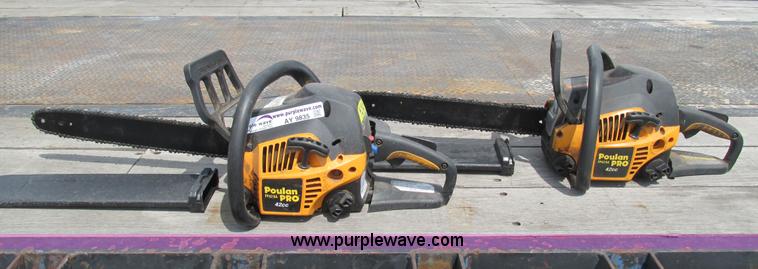 image for item AY9835 (2) Poulan Pro chainsaws