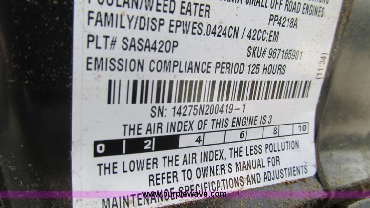 image for item AY9835 (2) Poulan Pro chainsaws