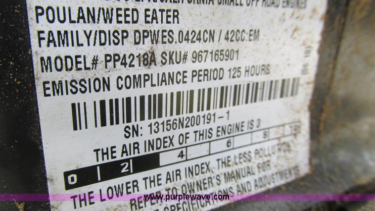 image for item AY9835 (2) Poulan Pro chainsaws