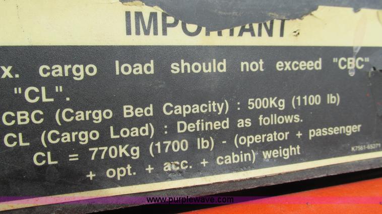 image for item AY9839 2007 Kubota RTV900 utility vehicle