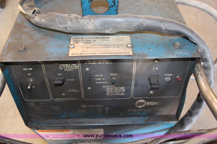 Miller Spectrum 500 Plasma Cutter In Wamego Ks Item Bo9301 Sold Purple Wave