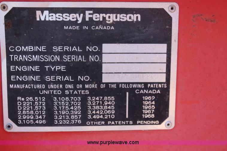 image for item BO9390 Massey-Ferguson 750 combine