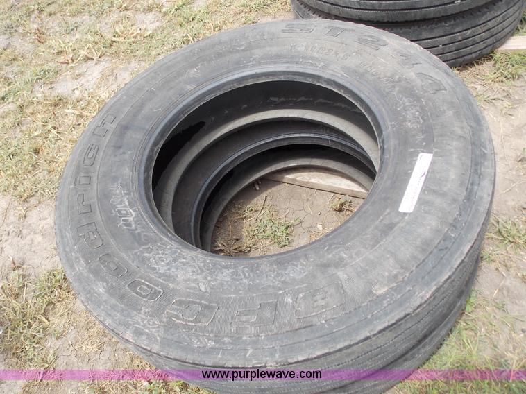 (2) BF Goodrich ST244 11R22.5 tires in Beloit, KS Item BT9247 sold