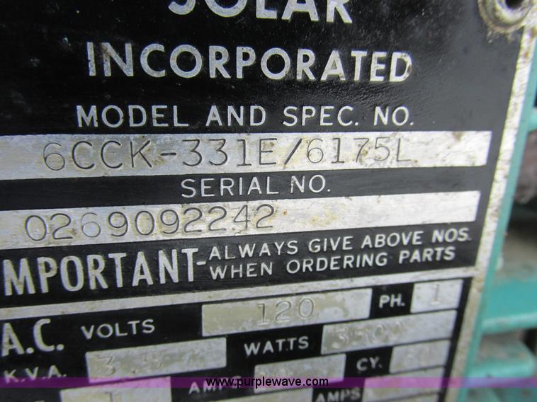 image for item H3253 Solar welder