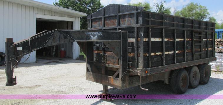 image for item H3254 1979 Gross Haul gooseneck dump trailer