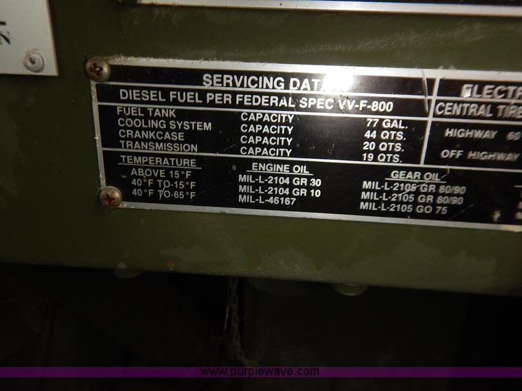 image for item J3882 1990 BMY flatbed truck