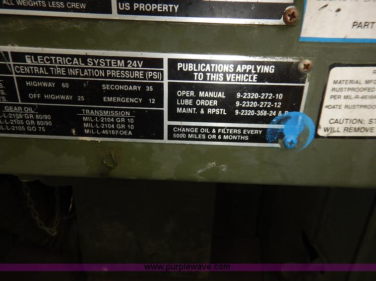 image for item J3882 1990 BMY flatbed truck