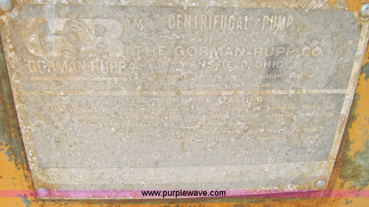 image for item J8569 Gorman Rupp 16A2-D centrifugal pump