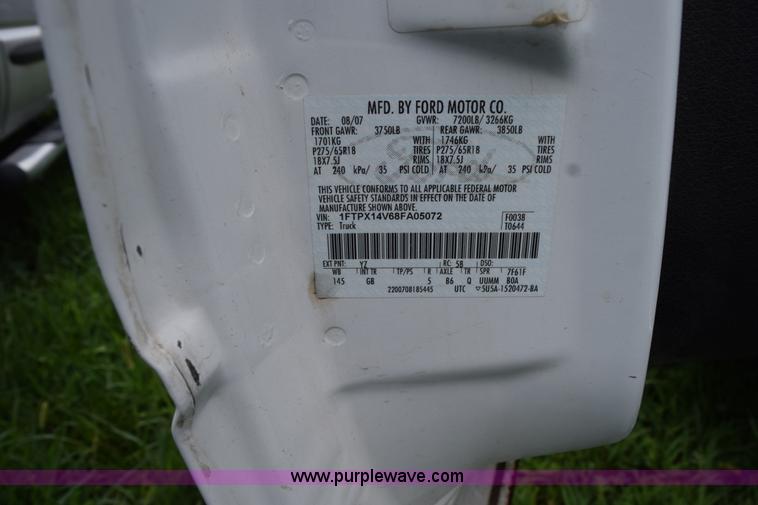 image for item L3468 2008 Ford F150 SuperCab pickup truck