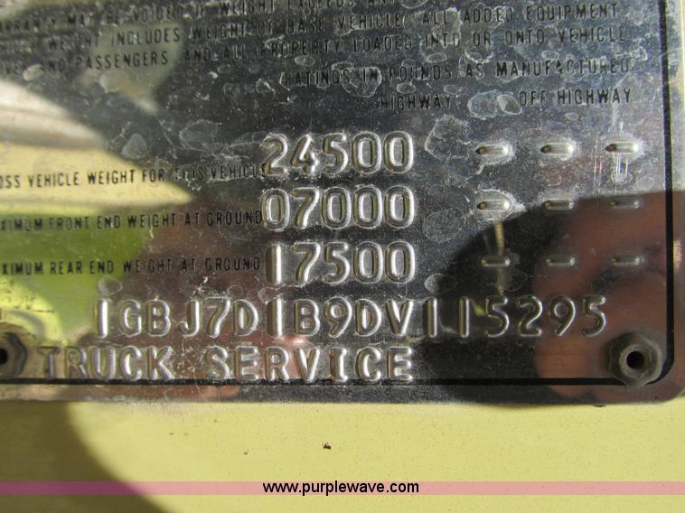 image for item R9369 1983 Chevrolet Kodiak C70 fire truck