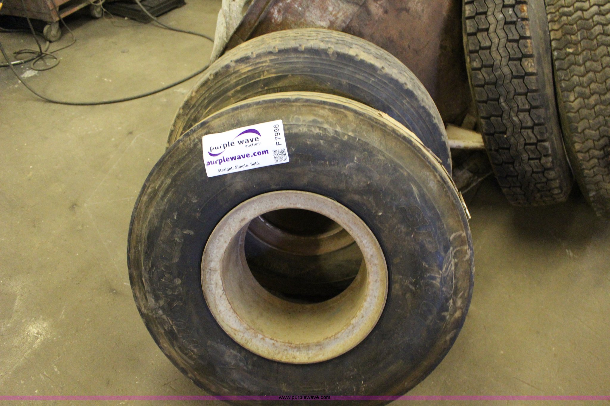 (2) Dunlop SP160 10.00R15 tires in Kingman, KS Item F7996 sold