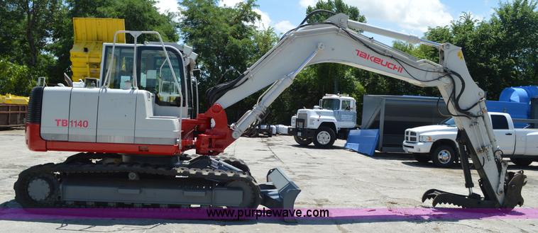 image for item AV9896 2008 Takeuchi TB1140 compact excavator