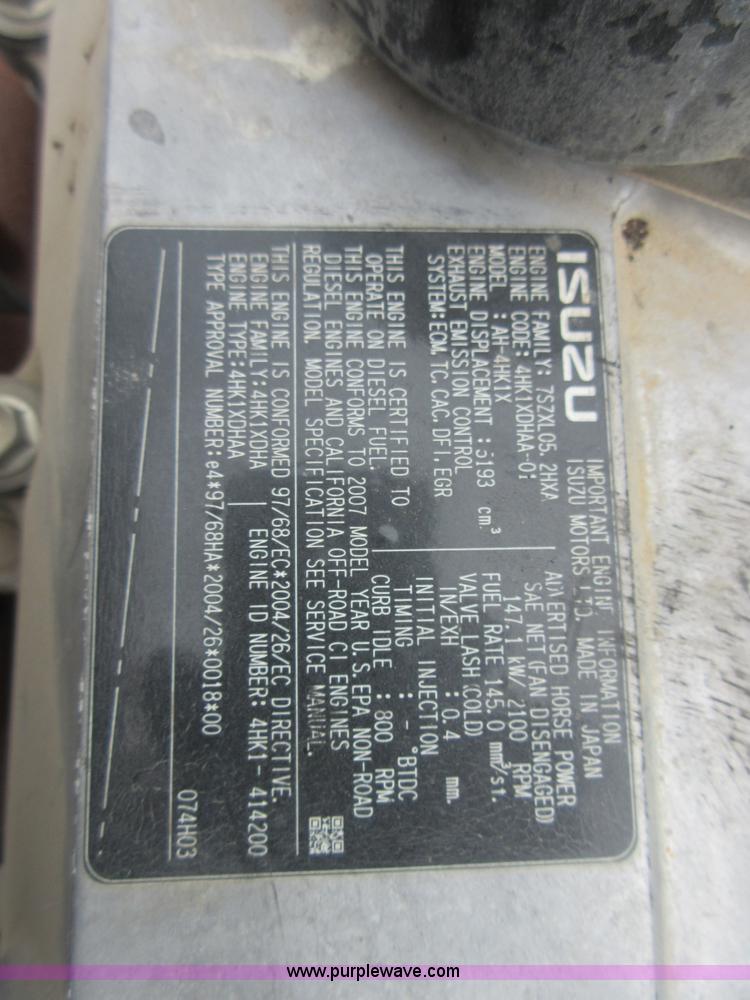image for item AZ9006 2007 Isuzu AH-4HK1X diesel engine