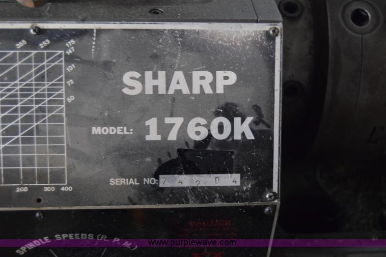 image for item AZ9027 Sharp 1760K lathe