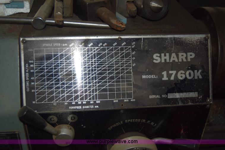 image for item AZ9027 Sharp 1760K lathe