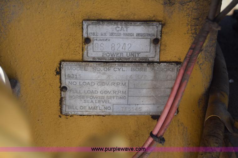 image for item AZ9035 Caterpillar D315 generator