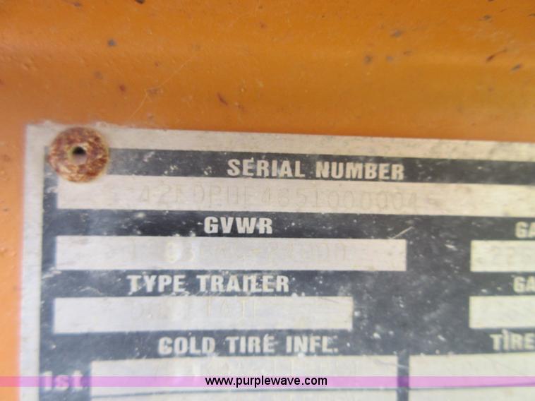 image for item BA9281 2005 Econoline MP1223DE equipment trailer