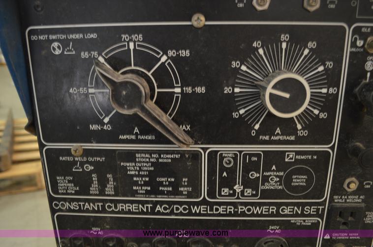 image for item BK9695 Miller Legend welder/generator