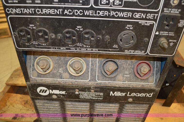 image for item BK9695 Miller Legend welder/generator