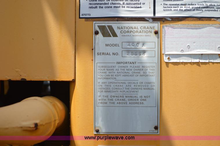 image for item BK9706 1995 International 4900 crane truck