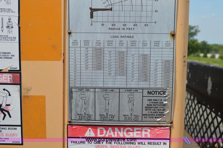 image for item BK9706 1995 International 4900 crane truck