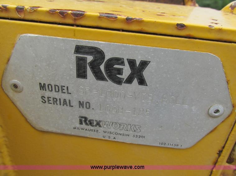 image for item BS9117 Rex  SP-1000 double drum vibratory compactor