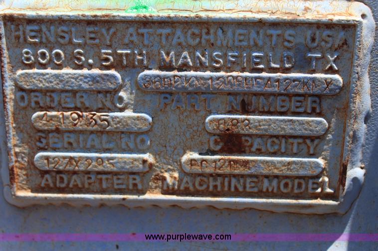 image for item I1506 Hensley excavator bucket