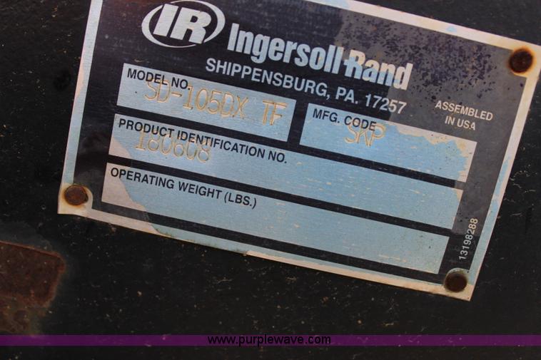 image for item I1521 Ingersoll Rand 30105DXTF smooth drum vibratory roller